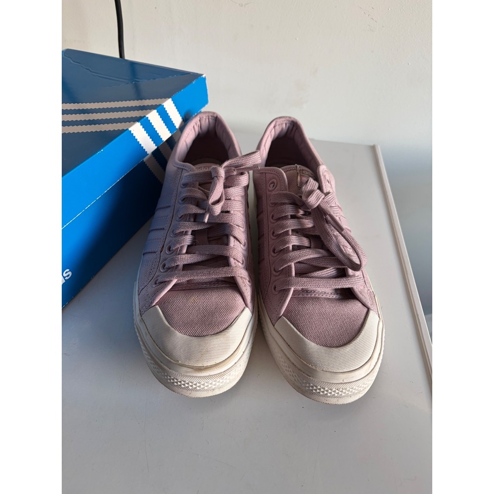 Adidas Originals Nizza W Soft Vision Purple‎ Canvas Sneakers EE5614 Womens 10.5